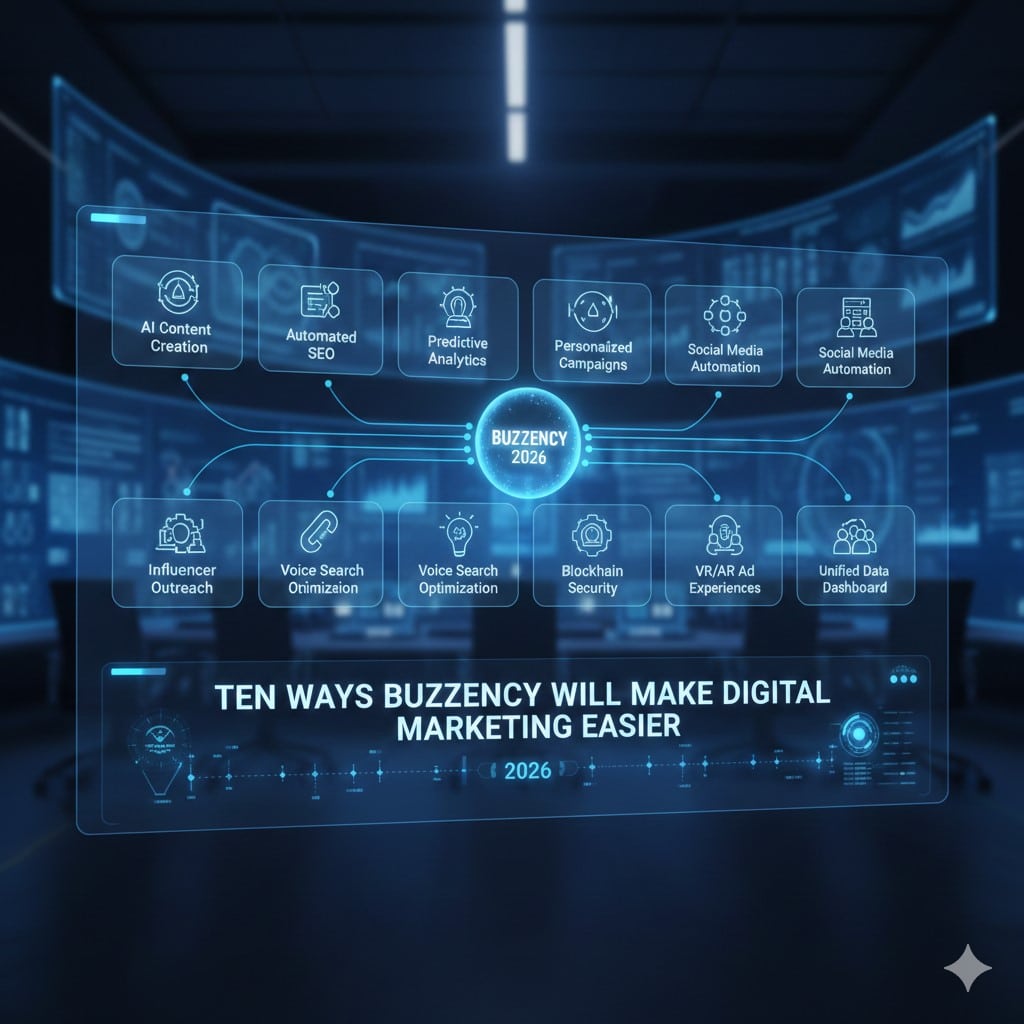 Ten Ways Buzzency Will Make Digital Marketing Easier in 2026