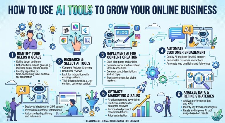 How to Use AI Tools to Grow Your Online Business
