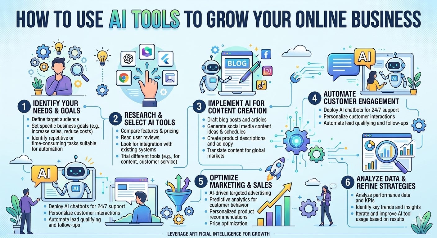 How to Use AI Tools to Grow Your Online Business