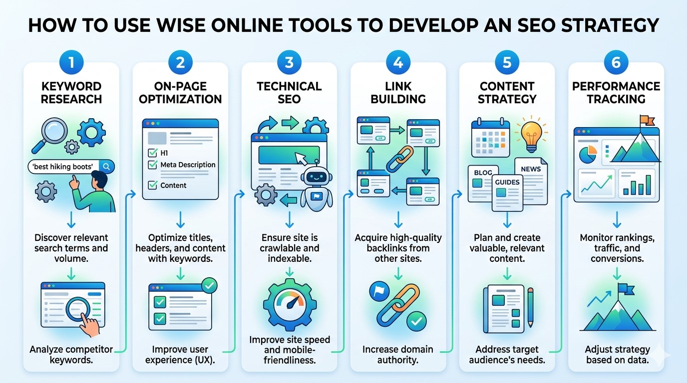 How to Use Wise Online Tools to Develop an SEO Strategy