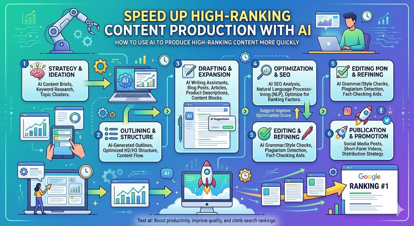 How to Use AI to Produce High-Ranking Content More Quickly