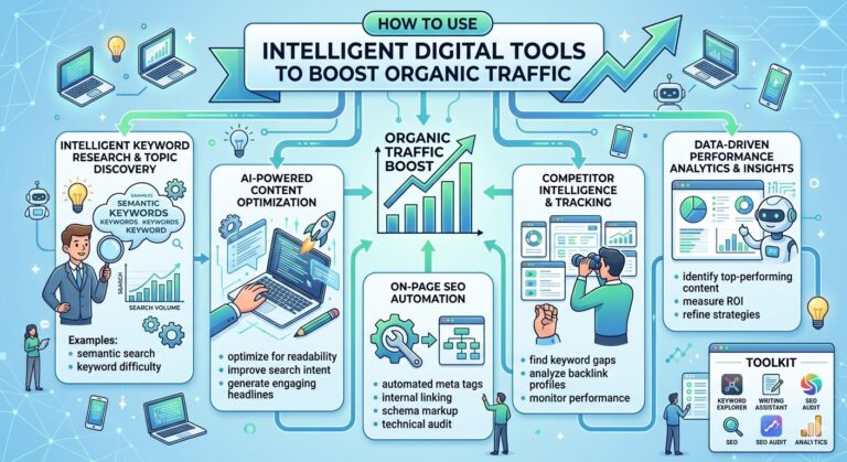 How to Use Intelligent Digital Tools to Boost Organic Traffic