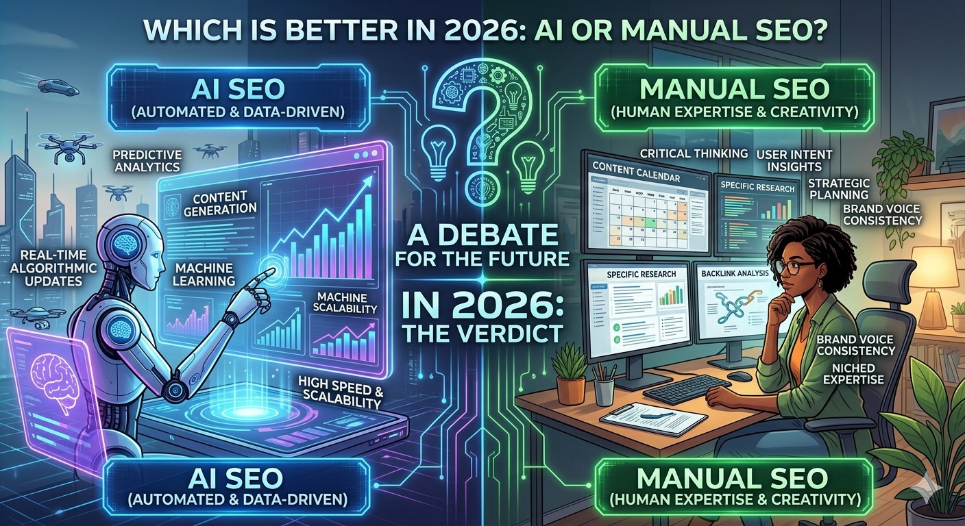 Which Is Better in 2026: AI or Manual SEO?