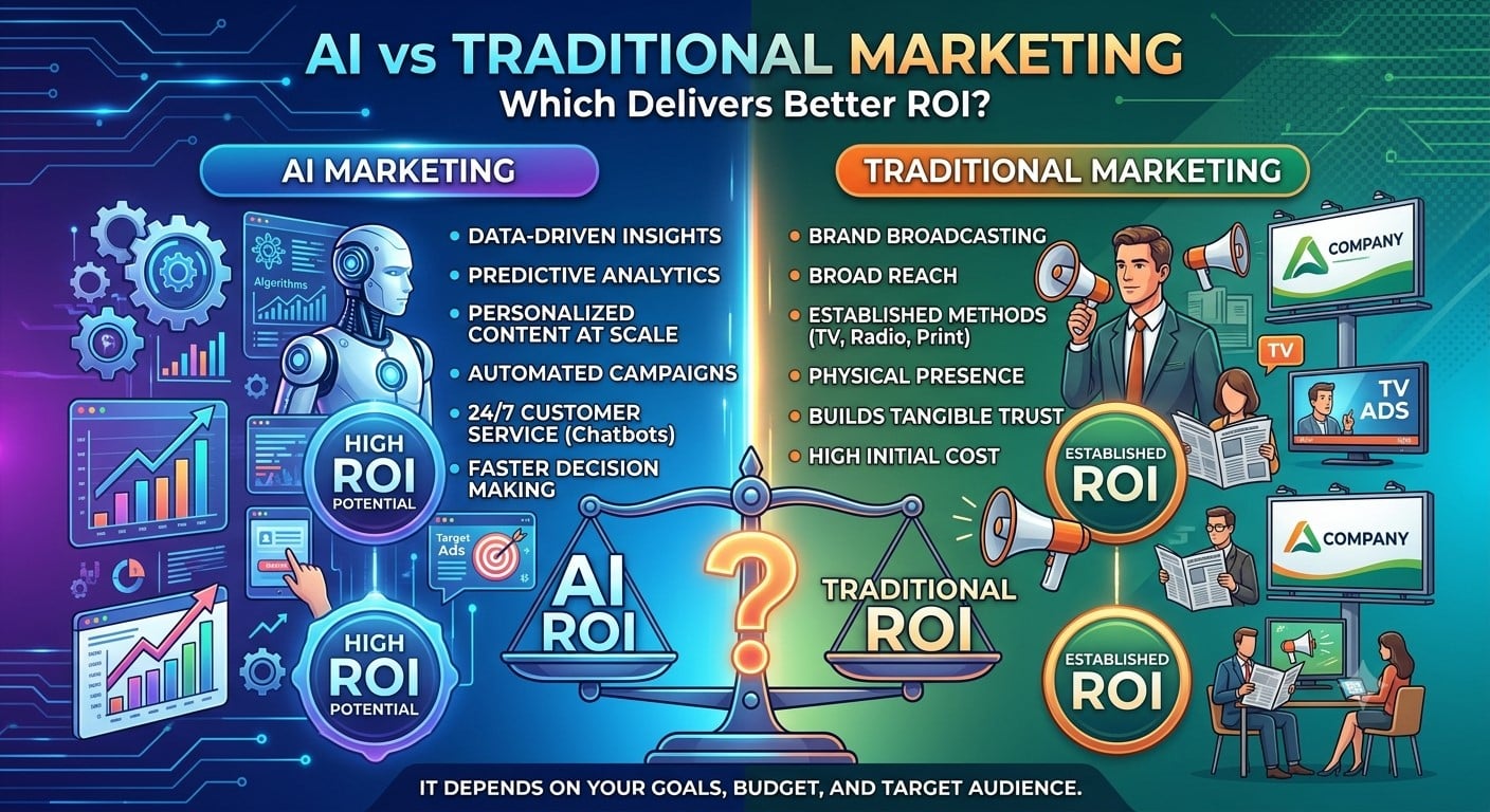 AI vs Traditional Marketing: Which Delivers Better ROI?
