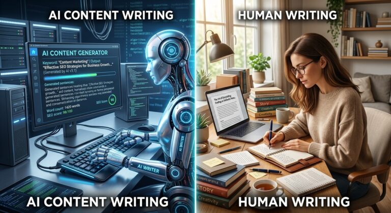 AI Content Writing vs Human Writing: Which Is Better for Content Marketing in 2026?