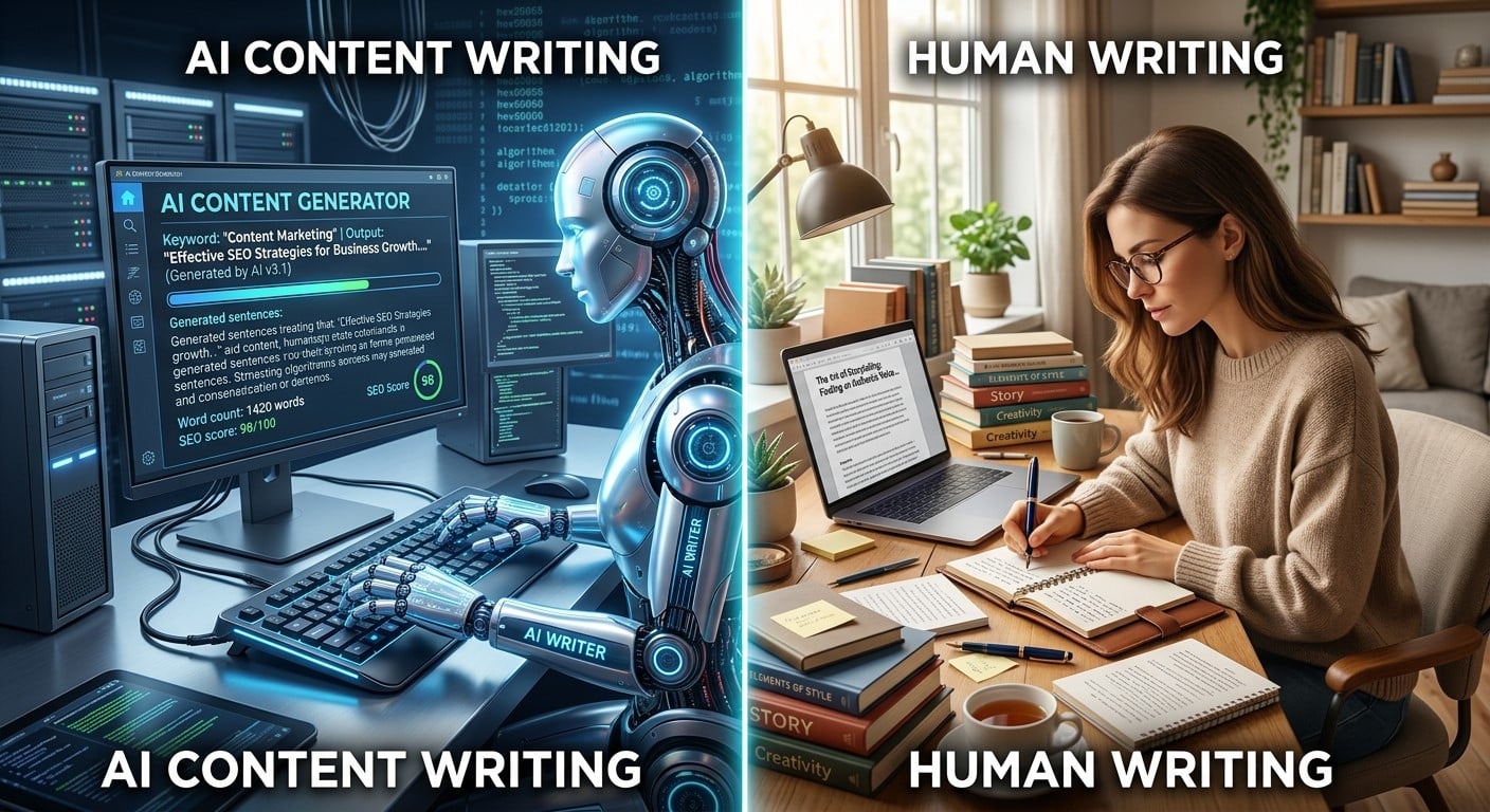 AI Content Writing vs Human Writing: Which Is Better for Content Marketing in 2026?